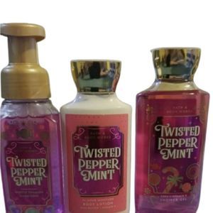 Bath and Body Works Twisted Peppermint Shower Gel, Lotion and Hand Soap